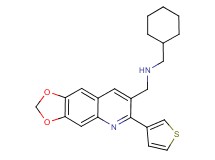 (cyclohexylmethyl){[6-(3-thienyl)[1,3]dioxolo[4,5-g]quinolin-7-yl]methyl}amine