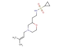 N-{2-[4-(3-methylbut-2-en-1-yl)morpholin-2-yl]ethyl}cyclopropanesulfonamide