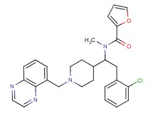 N-{2-(2-chlorophenyl)-1-[1-(5-quinoxalinylmethyl)-4-piperidinyl]ethyl}-N-methyl-2-furamide