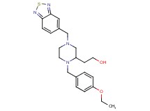 2-[4-(2,1,3-benzothiadiazol-5-ylmethyl)-1-(4-ethoxybenzyl)-2-piperazinyl]ethanol