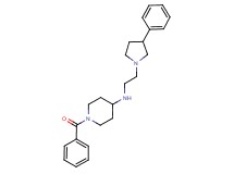 1-benzoyl-N-[2-(3-phenylpyrrolidin-1-yl)ethyl]piperidin-4-amine