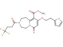 methyl 7-oxo-9-[2-(2-thienyl)ethoxy]-3-(4,4,4-trifluorobutanoyl)-1,2,3,4,5,7-hexahydropyrido[1,2-d][1,4]diazepine-10-carboxylate