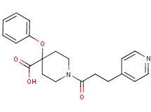 4-phenoxy-1-(3-pyridin-4-ylpropanoyl)piperidine-4-carboxylic acid