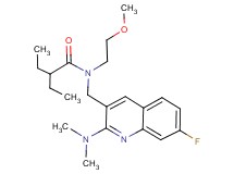 N-{[2-(dimethylamino)-7-fluoro-3-quinolinyl]methyl}-2-ethyl-N-(2-methoxyethyl)butanamide