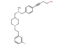 4-(4-{[({1-[2-(3-fluorophenyl)ethyl]-4-piperidinyl}methyl)(methyl)amino]methyl}phenyl)-3-butyn-1-ol