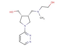 2-[{[(3R*,4R*)-4-(hydroxymethyl)-1-(3-pyridazinyl)-3-pyrrolidinyl]methyl}(methyl)amino]ethanol