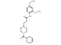 3-[1-(3-cyclohexen-1-ylcarbonyl)-4-piperidinyl]-N-(2,4-dimethoxyphenyl)propanamide