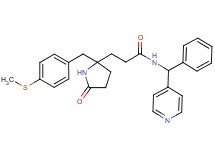 3-{2-[4-(methylthio)benzyl]-5-oxo-2-pyrrolidinyl}-N-[phenyl(4-pyridinyl)methyl]propanamide