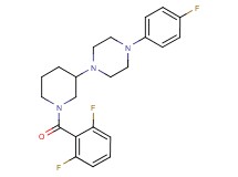 1-[1-(2,6-difluorobenzoyl)-3-piperidinyl]-4-(4-fluorophenyl)piperazine