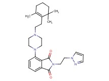 2-[2-(1H-pyrazol-1-yl)ethyl]-4-{4-[2-(2,6,6-trimethyl-1-cyclohexen-1-yl)ethyl]-1-piperazinyl}-1H-isoindole-1,3(2H)-dione