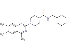 N-(cyclohexylmethyl)-1-(4,6,7-trimethyl-2-quinazolinyl)-4-piperidinecarboxamide
