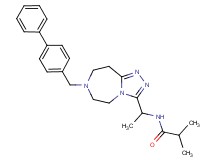 N-{1-[7-(4-biphenylylmethyl)-6,7,8,9-tetrahydro-5H-[1,2,4]triazolo[4,3-d][1,4]diazepin-3-yl]ethyl}-2-methylpropanamide