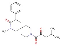 2-methyl-9-(4-methyl-2-oxopentanoyl)-4-phenyl-2,9-diazaspiro[5.5]undecan-3-one