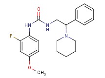 N-(2-fluoro-4-methoxyphenyl)-N'-(2-phenyl-2-piperidin-1-ylethyl)urea