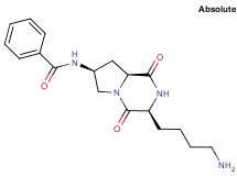 N-[(3S,7S,8aS)-3-(4-aminobutyl)-1,4-dioxooctahydropyrrolo[1,2-a]pyrazin-7-yl]benzamide