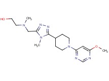 2-[({5-[1-(6-methoxypyrimidin-4-yl)piperidin-4-yl]-4-methyl-4H-1,2,4-triazol-3-yl}methyl)(methyl)amino]ethanol