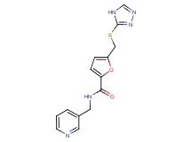 N-(pyridin-3-ylmethyl)-5-[(4H-1,2,4-triazol-3-ylthio)methyl]-2-furamide