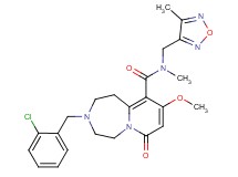 3-(2-chlorobenzyl)-9-methoxy-N-methyl-N-[(4-methyl-1,2,5-oxadiazol-3-yl)methyl]-7-oxo-1,2,3,4,5,7-hexahydropyrido[1,2-d][1,4]diazepine-10-carboxamide