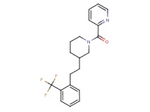 2-[(3-{2-[2-(trifluoromethyl)phenyl]ethyl}-1-piperidinyl)carbonyl]pyridine