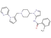 2-methyl-N-[1-(1-{[1-(2-pyridinyl)-1H-pyrrol-2-yl]methyl}-4-piperidinyl)-1H-pyrazol-5-yl]benzamide