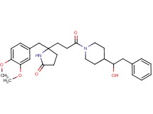 5-(3,4-dimethoxybenzyl)-5-{3-[4-(1-hydroxy-2-phenylethyl)-1-piperidinyl]-3-oxopropyl}-2-pyrrolidinone