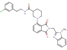 N-[2-(3-chlorophenyl)ethyl]-1-{2-[(1-methyl-1H-benzimidazol-2-yl)methyl]-1,3-dioxo-2,3-dihydro-1H-isoindol-4-yl}-3-piperidinecarboxamide