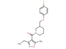 1-[(3-ethyl-5-methyl-4-isoxazolyl)carbonyl]-3-[(4-fluorophenoxy)methyl]piperidine
