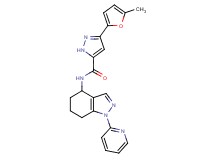 3-(5-methyl-2-furyl)-N-[1-(2-pyridinyl)-4,5,6,7-tetrahydro-1H-indazol-4-yl]-1H-pyrazole-5-carboxamide