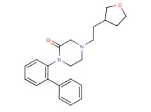 1-(2-biphenylyl)-4-[2-(tetrahydro-3-furanyl)ethyl]-2-piperazinone