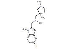 1-(1,3-dimethylpyrrolidin-3-yl)-N-[(5-fluoro-1-methyl-1H-indol-2-yl)methyl]-N-methylmethanamine