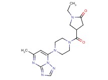 1-ethyl-4-{[4-(5-methyl[1,2,4]triazolo[1,5-a]pyrimidin-7-yl)-1-piperazinyl]carbonyl}-2-pyrrolidinone