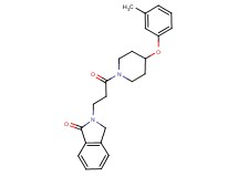 2-{3-[4-(3-methylphenoxy)-1-piperidinyl]-3-oxopropyl}-1-isoindolinone