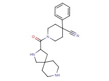 1-(2,8-diazaspiro[4.5]dec-3-ylcarbonyl)-4-phenyl-4-piperidinecarbonitrile