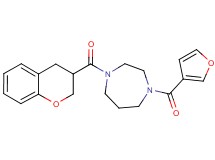 1-(3,4-dihydro-2H-chromen-3-ylcarbonyl)-4-(3-furoyl)-1,4-diazepane
