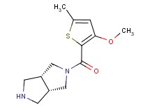 (3aR*,6aS*)-2-[(3-methoxy-5-methyl-2-thienyl)carbonyl]octahydropyrrolo[3,4-c]pyrrole