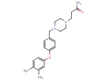 3-{4-[4-(3,4-dimethylphenoxy)benzyl]piperazin-1-yl}propanamide