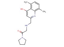5,8-dimethyl-2-{[(2-oxo-2-pyrrolidin-1-ylethyl)amino]methyl}quinolin-4-ol