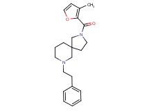 2-(3-methyl-2-furoyl)-7-(2-phenylethyl)-2,7-diazaspiro[4.5]decane