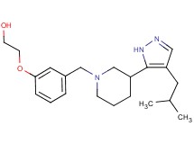 2-(3-{[3-(4-isobutyl-1H-pyrazol-5-yl)-1-piperidinyl]methyl}phenoxy)ethanol