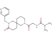 2-methyl-N-{2-oxo-2-[9-oxo-8-(3-pyridinylmethyl)-2,8-diazaspiro[5.5]undec-2-yl]ethyl}propanamide