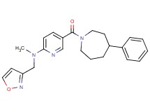 N-(3-isoxazolylmethyl)-N-methyl-5-[(4-phenyl-1-azepanyl)carbonyl]-2-pyridinamine