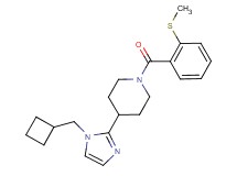 4-[1-(cyclobutylmethyl)-1H-imidazol-2-yl]-1-[2-(methylthio)benzoyl]piperidine