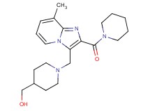 (1-{[8-methyl-2-(piperidin-1-ylcarbonyl)imidazo[1,2-a]pyridin-3-yl]methyl}piperidin-4-yl)methanol