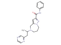 5-(1-methyl-2-pyrazin-2-ylethyl)-N-phenyl-5,6,7,8-tetrahydro-4H-pyrazolo[1,5-a][1,4]diazepine-2-carboxamide