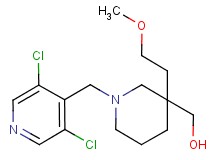[1-[(3,5-dichloro-4-pyridinyl)methyl]-3-(2-methoxyethyl)-3-piperidinyl]methanol