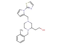 2-(1-(2-methylbenzyl)-4-{[1-(1,3-thiazol-2-yl)-1H-pyrrol-2-yl]methyl}-2-piperazinyl)ethanol