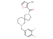 7-(3,4-difluorobenzyl)-2-(3-methyl-2-furoyl)-2,7-diazaspiro[4.5]decane