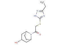 (3-endo)-8-{[(3-ethyl-1H-1,2,4-triazol-5-yl)thio]acetyl}-8-azabicyclo[3.2.1]octan-3-ol