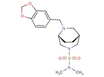 (1R*,5R*)-6-(1,3-benzodioxol-5-ylmethyl)-N,N-dimethyl-3,6-diazabicyclo[3.2.2]nonane-3-sulfonamide