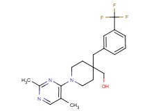 {1-(2,5-dimethylpyrimidin-4-yl)-4-[3-(trifluoromethyl)benzyl]piperidin-4-yl}methanol